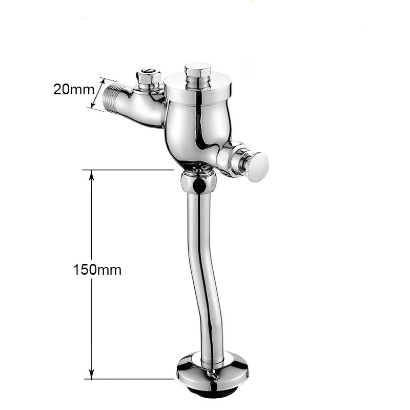 Floor Mounted Heavy-Duty Push Button Flush Valve for Urinals and Toilets