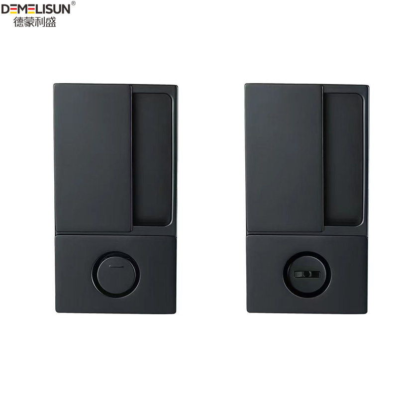 Magnetic Pocket Door Latch Embedded Flat Wooden Flat Interior Sliding Door Lock for Door Furniture Accessories