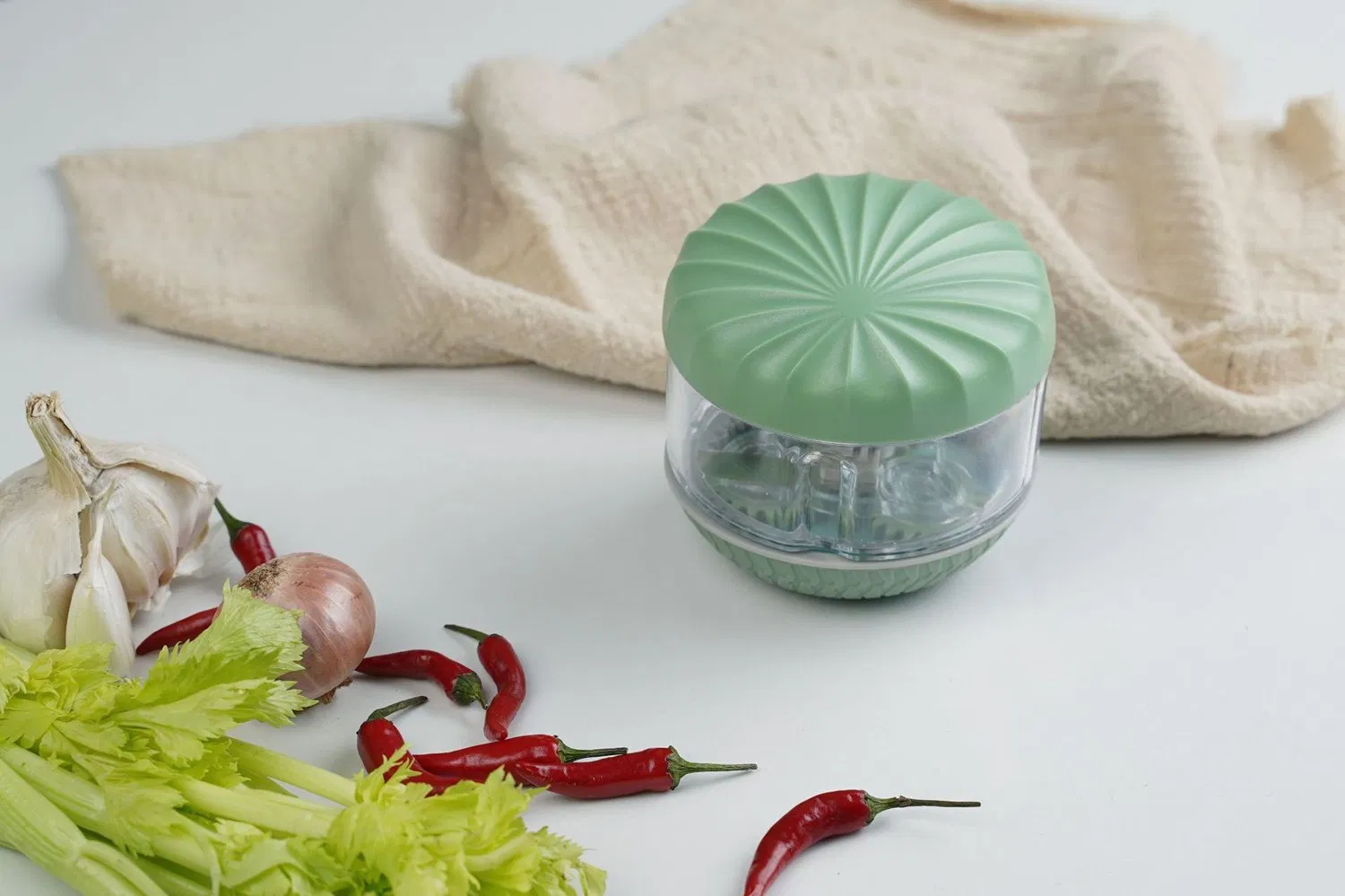 Manual Vegetable Chili Meat Chopper Machine Kitchen Gadgets Garlic Masher