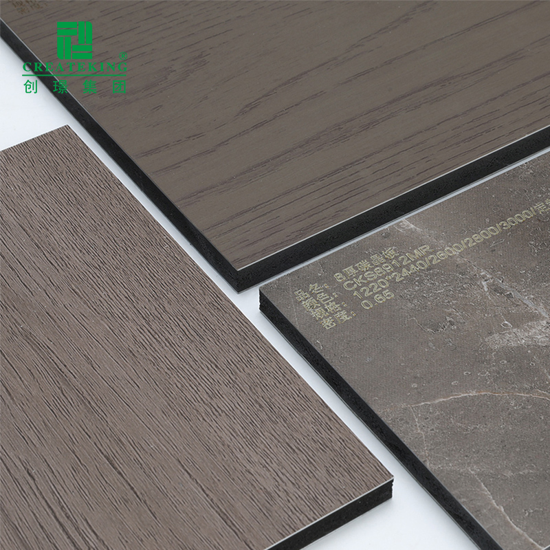 China Factory OEM Multicolor 5/8/9 Thickness Pet Film Laminated Faux Marble Wall Panels