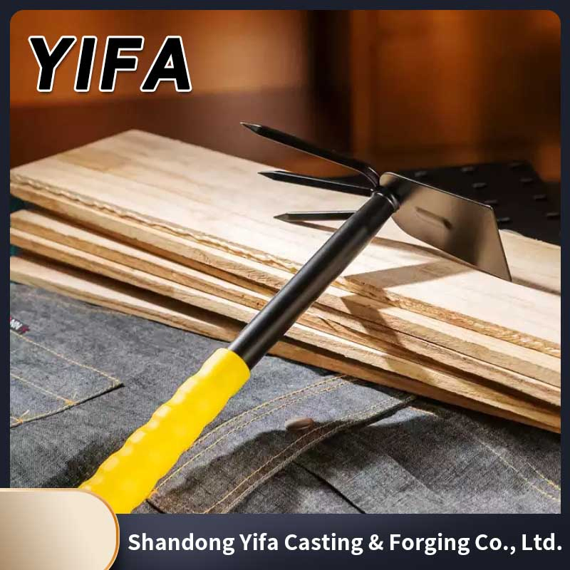 Small Hoe with Wooden Handle Household Tiller Tools Double Head Agricultural Garden and Gardening Tool for Sale