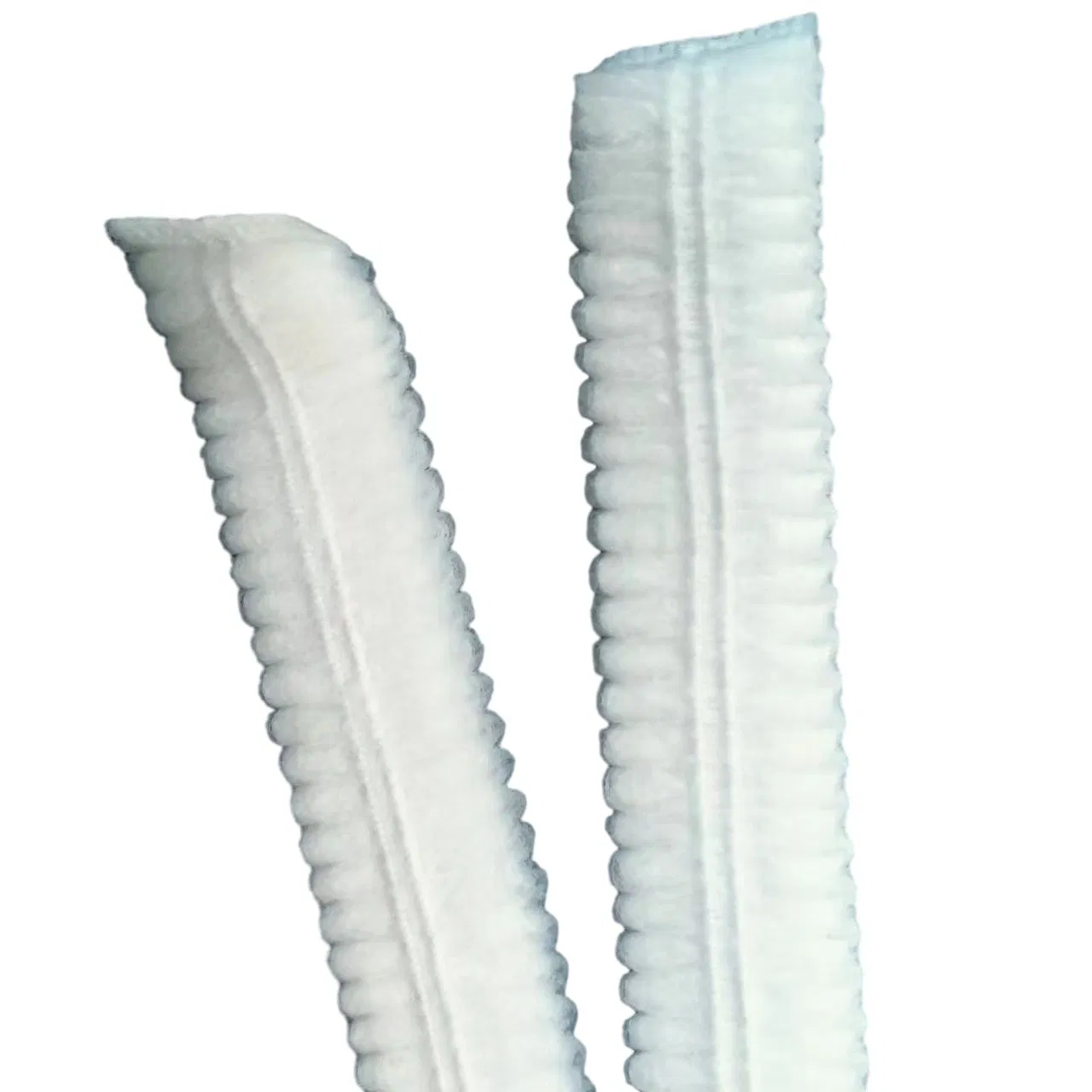 Single or Double Rubber Band Non-Woven Strip Round Caps for Single Use