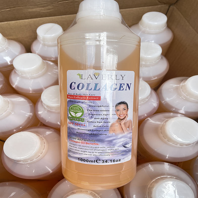 1000ml Gluta Whitening Oil High Quality Pure Essen Oil Plant Whitening Skin Care Massage Oil Get Rid of Stretch Marks Series