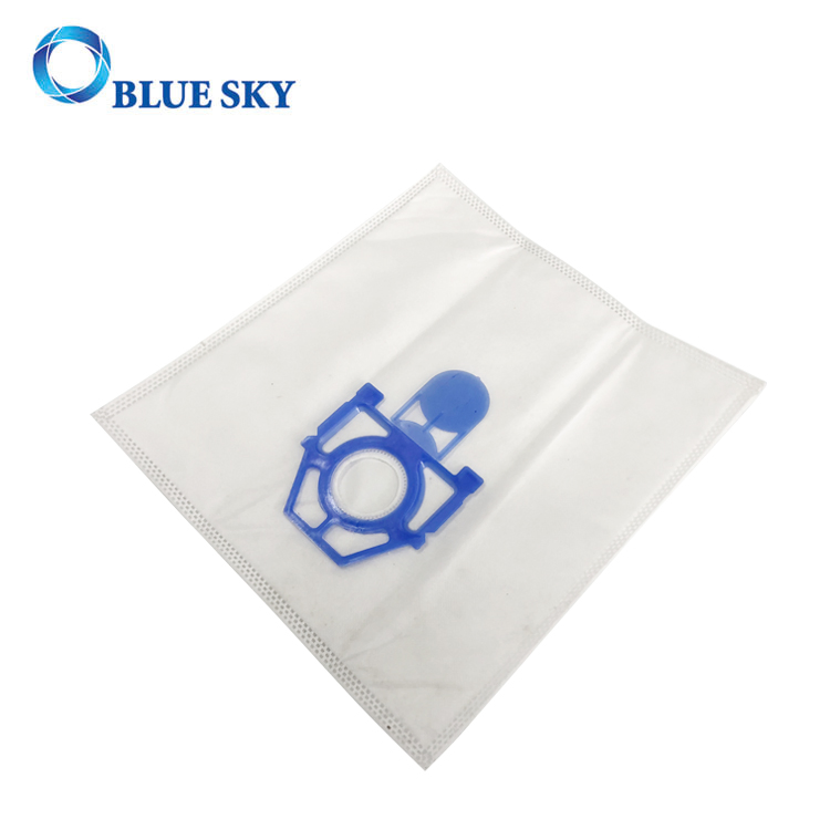 White Nonwoven Blue Collar Dust Filter Bags for Zelmer Odyssey Zvca100b 49.4000 Vacuum Cleaner