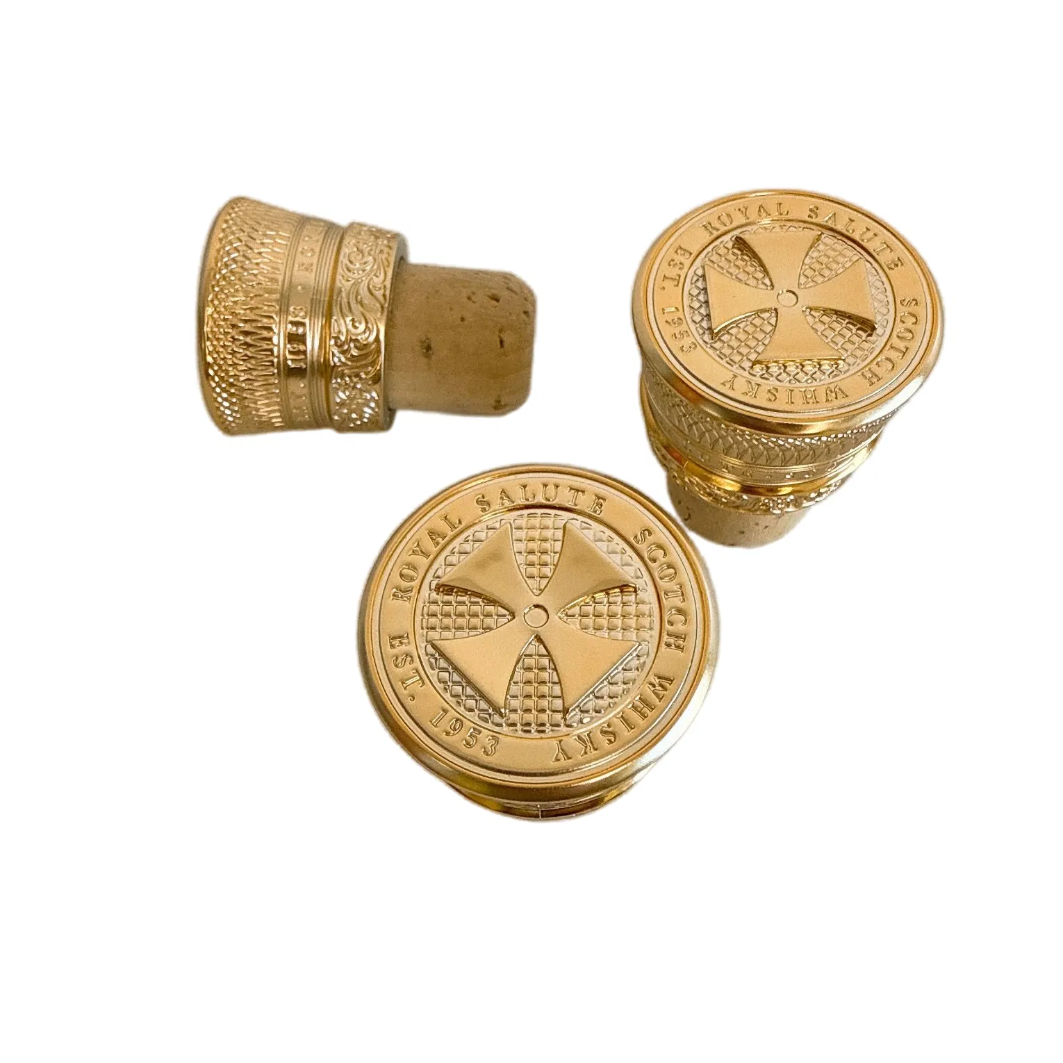 Пробка из золотого дерева для бутылки виски