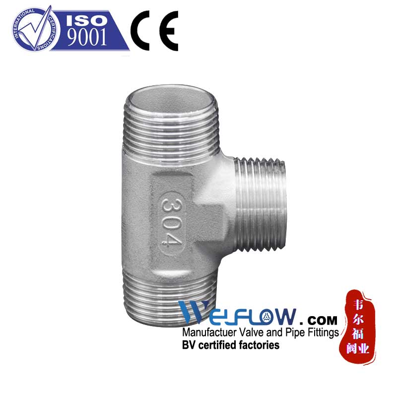 High-Strength Stainless Steel Male Threaded Tee -High-Strength Instrument Pipe Fitting
