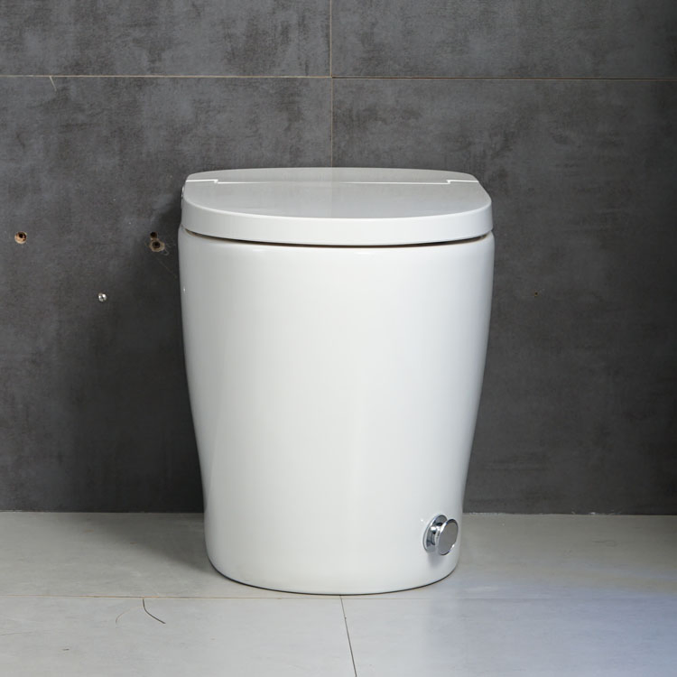 Mechanical Fitting Foot Kick Flush Ceramic Sanitary Toilet
