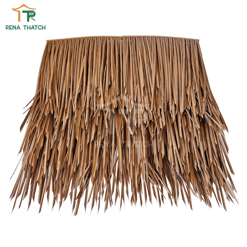Fire Retardant Synthetic Thatch Tile Gazebo Beach Umbrella Thatch Fireproof Factory