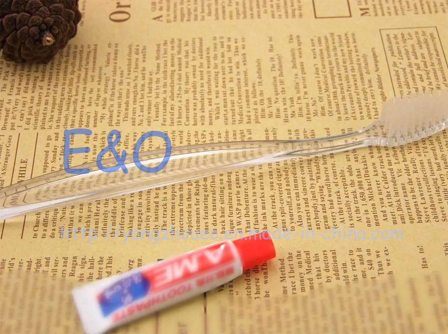 Hot Sale! Disposable Transparent Hotel Amenity Toothbrush