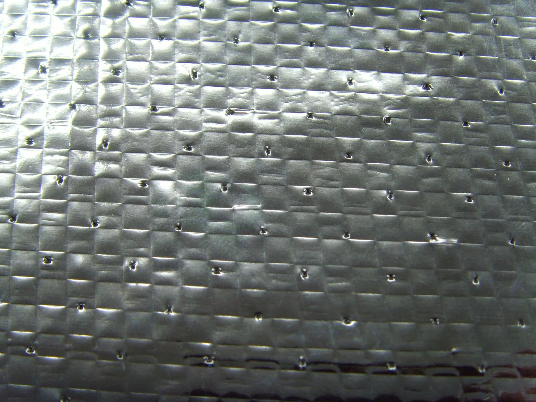 Metalized Pet Film Aluminium Foil Woven Fabric Insulation / Woven Fabric with Aluminum Foil Heat Insulation