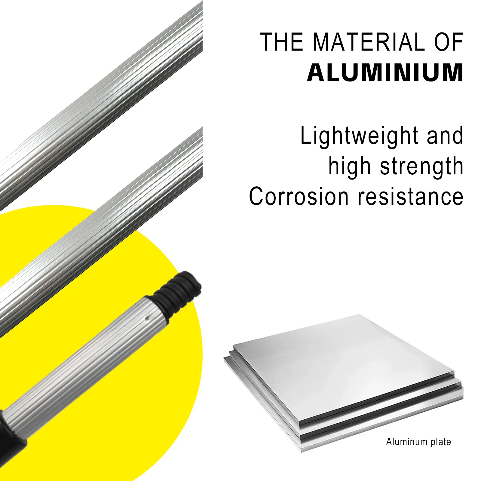 Aluminum Paint Roller Extension Pole Soft-Bristled Brush High-Reach Painting