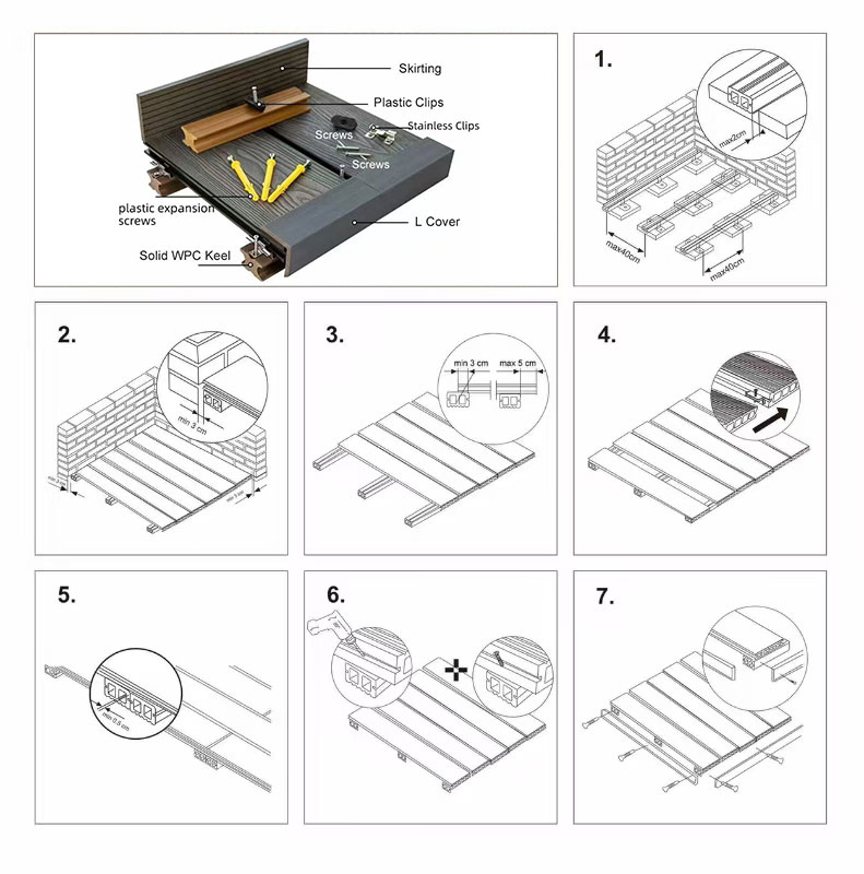 Террасная доска премиум ASA-PVC для улицы