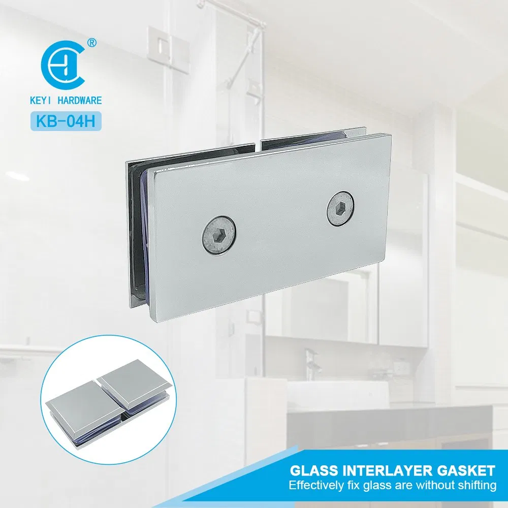 Keyi Metal Kb-03h Zinc Alloy Bathroom Glass Door Clips