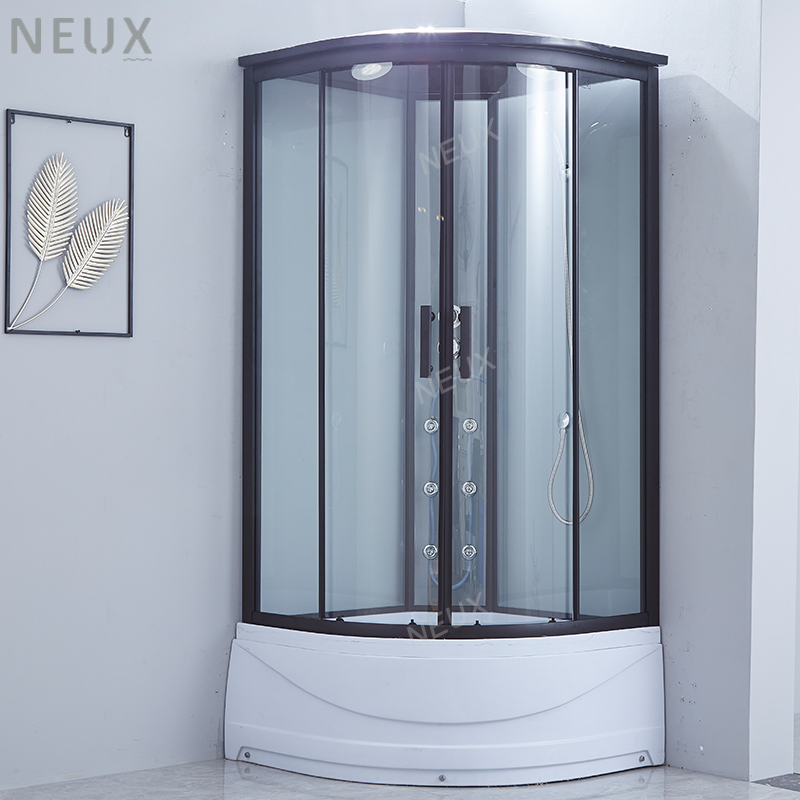 Wholesale Corner 5mm Tempered Glass Bathroom Shower Enclosure with Tray