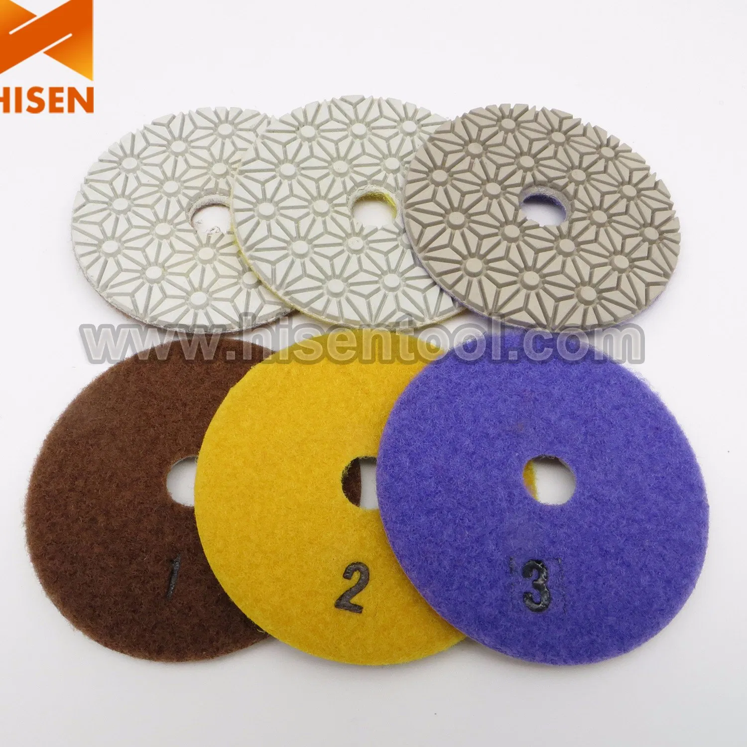 Алмазные полировальные круги 100 мм для мокрой полировки