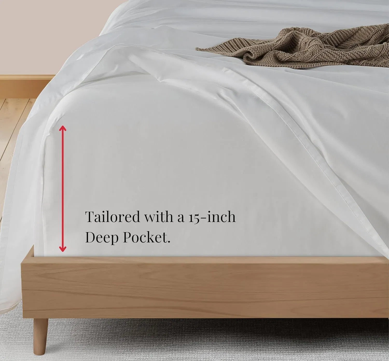 Хлопковый комплект постельного белья Queen Size, 600 Тс