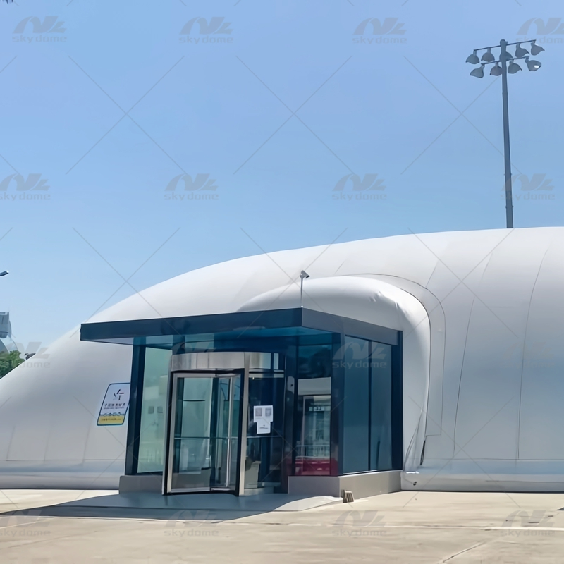 Clime-Controlled Multi-Sport Air Dome for Ice Skating & Hockey