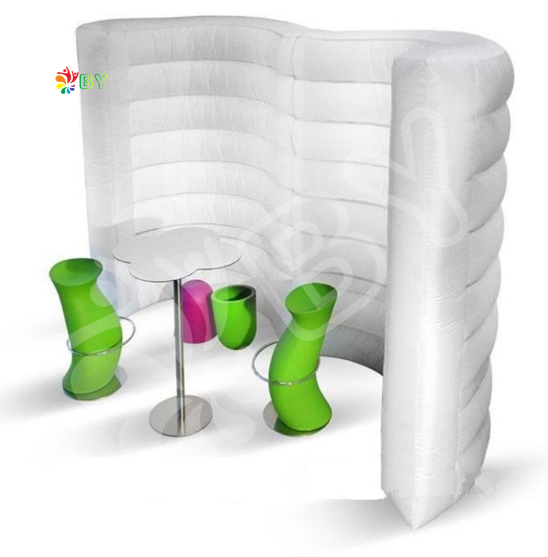 Inflatable Wall Tent Inflatable Backdrop Inflatable Photo Booth Wall with LED Light