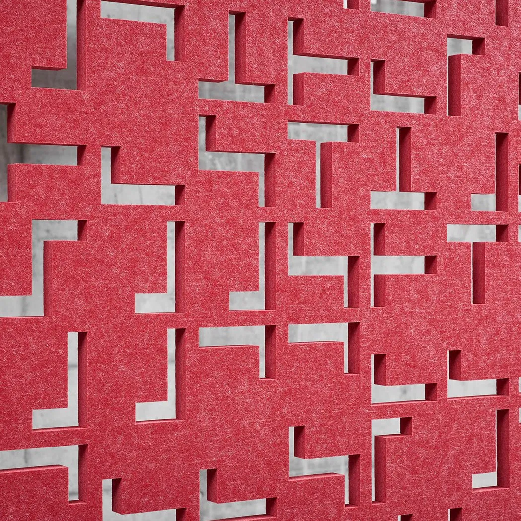 Carved Cubic Polyester Soundproof Room Divider Privacy Pet Acoustic Screen Panels