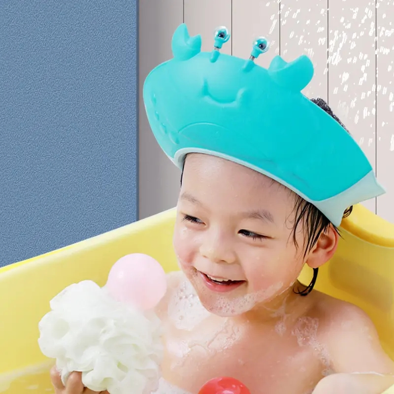 Kids Bath Hat Shampoo Shower Hat Baby Bathing Caps