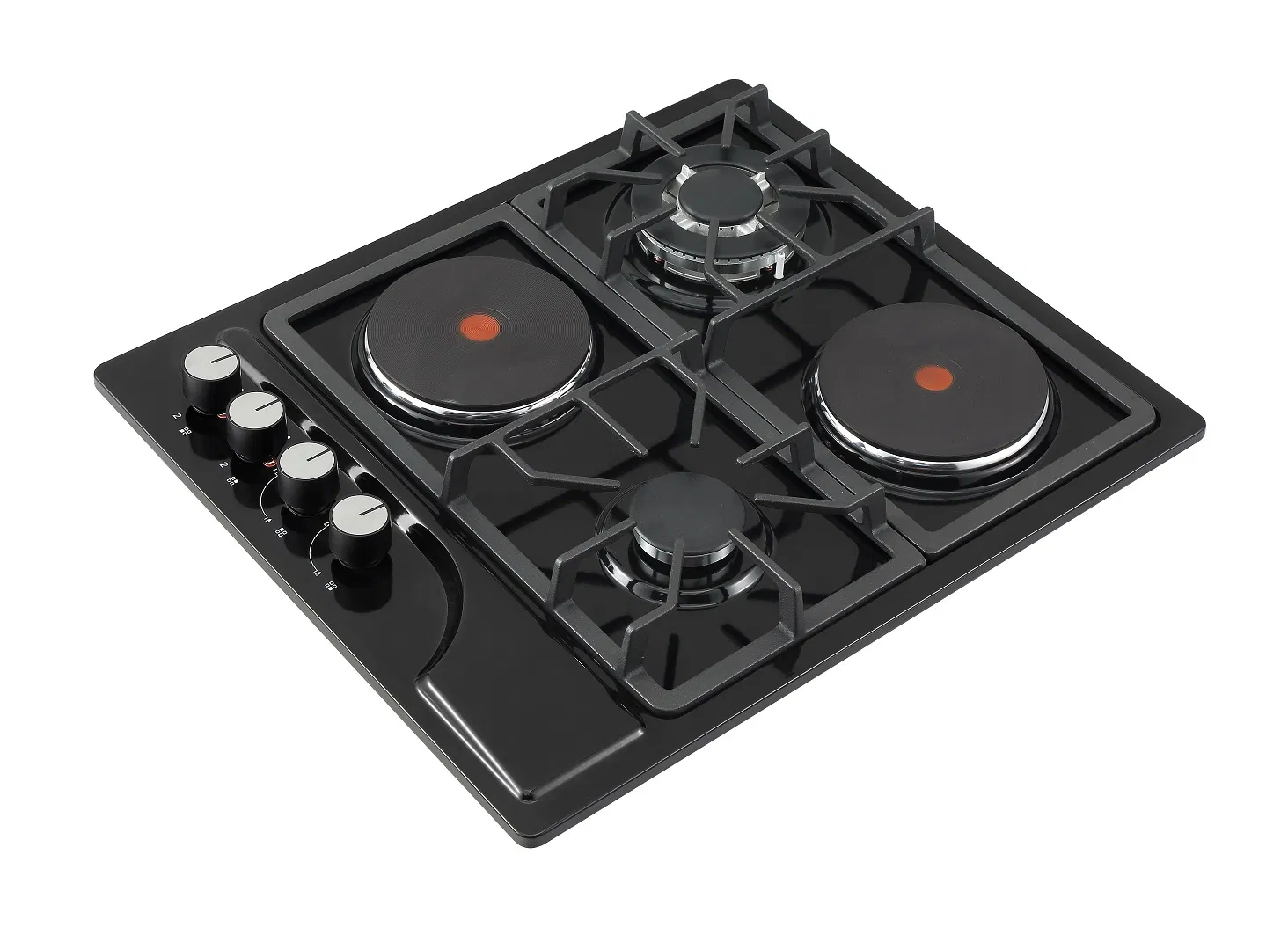 Built in 2 Electrical Ceramic +2 Gas Hob Electric Gas Hob