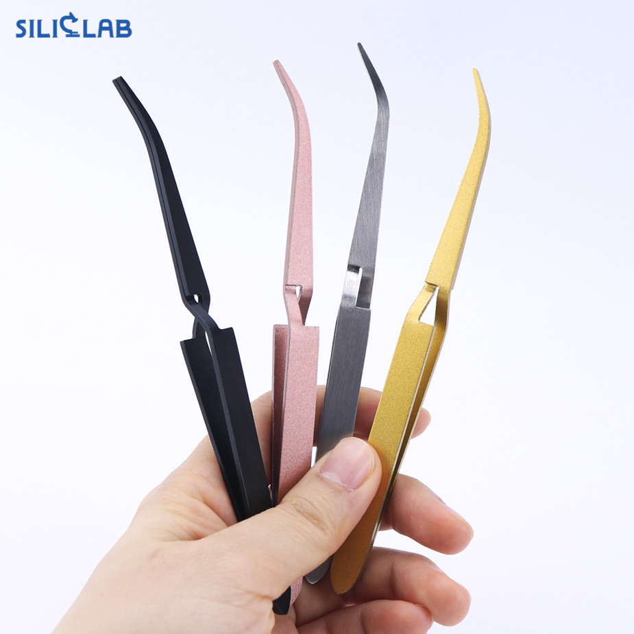 Custom Packaging Stainless Steel Reverse Tweezers Rig Smoking Dabber Tools