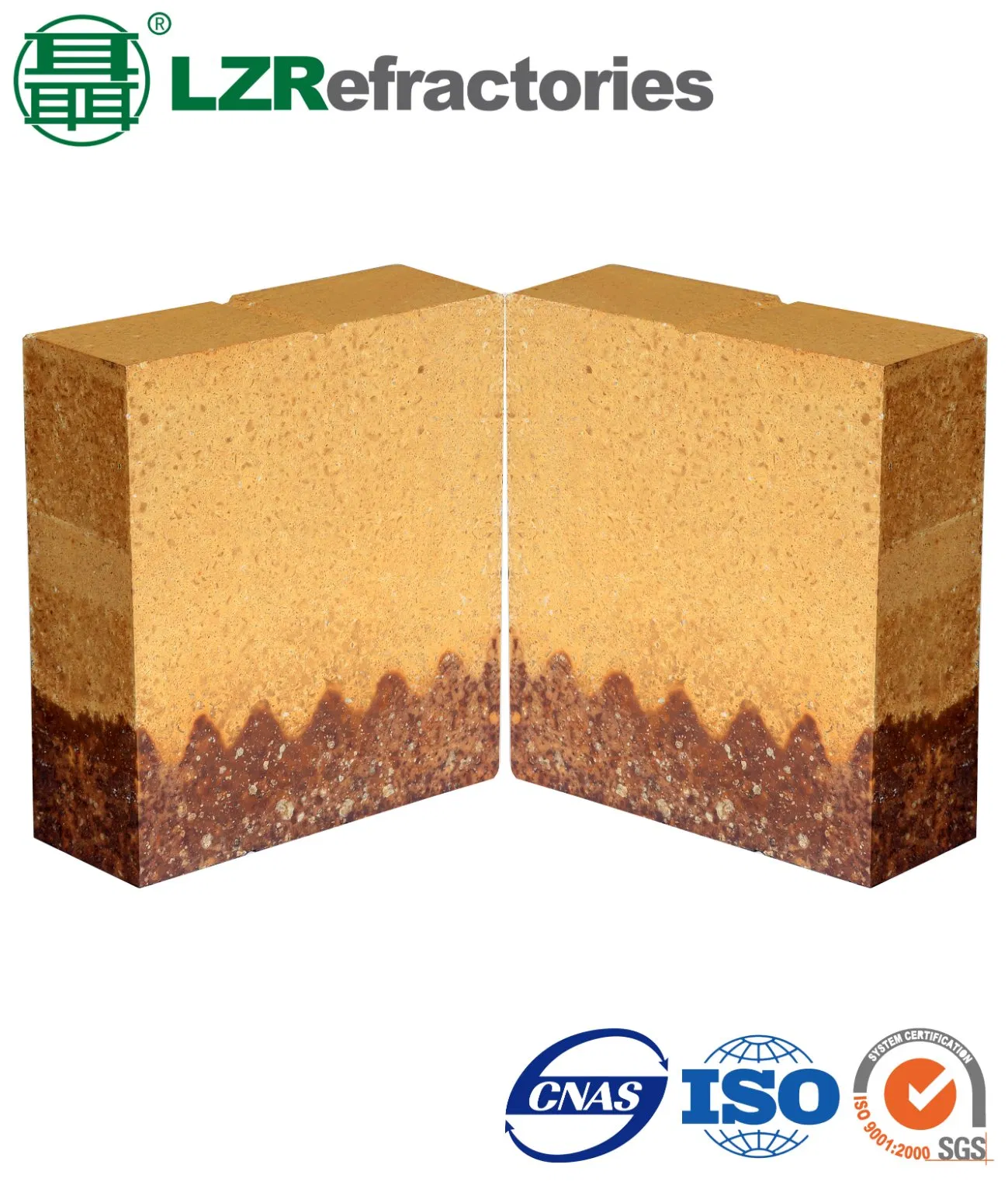 Огнеупорный кирпич MLJ85FH для переходной зоны печи