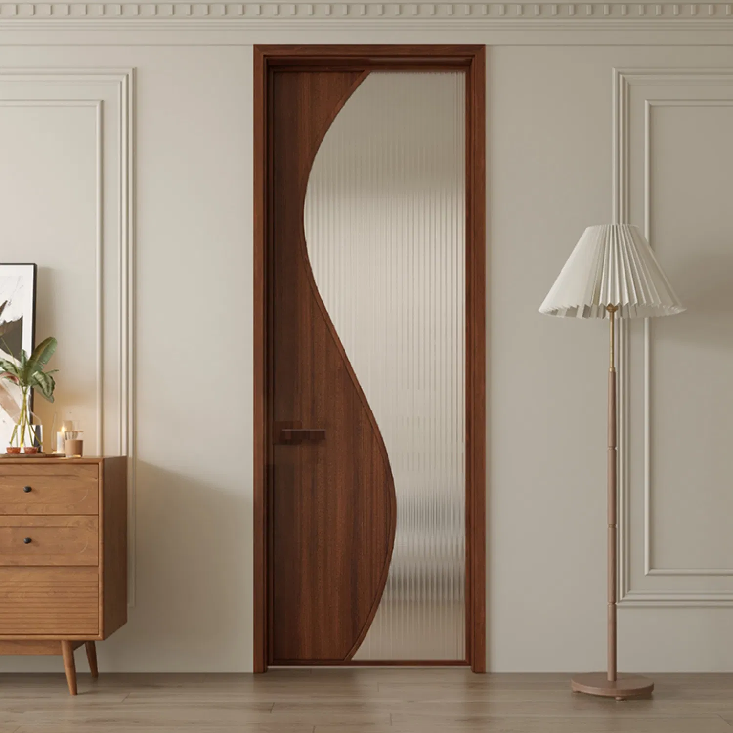 Fire-Rated Glass Interior Door-Certified Metal Door for Safe Commercial & Residential Use