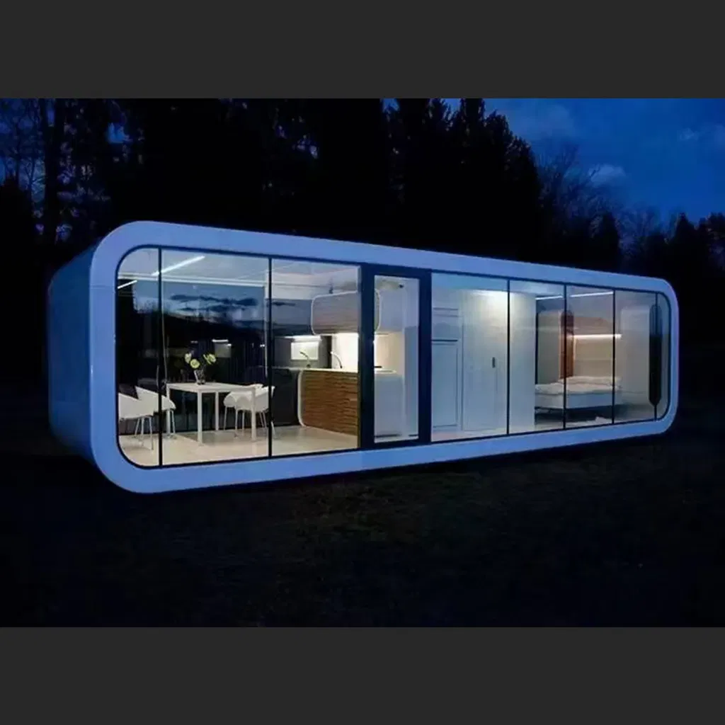 Modern Prefabricated Apple Cabin Outdoor Mobile Mansion Custom Designed