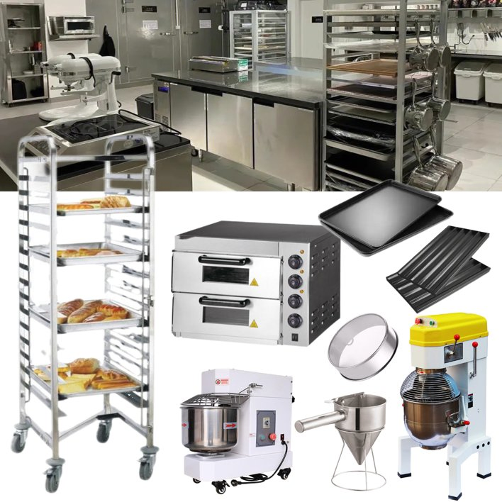 Heavybao Commercial Industrial Electric Automatic Bread Baking Oven Full Set Baking Equipment