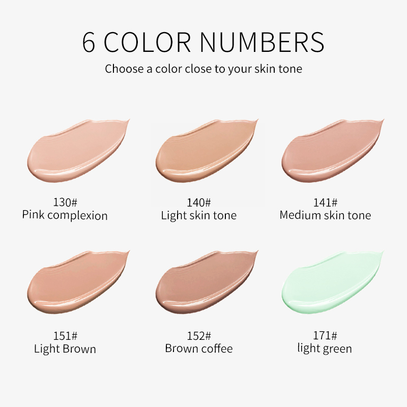 Face Makeup Foundation Waterproof Moisturizing Matte Lasting Full Coverage Contour Concealer