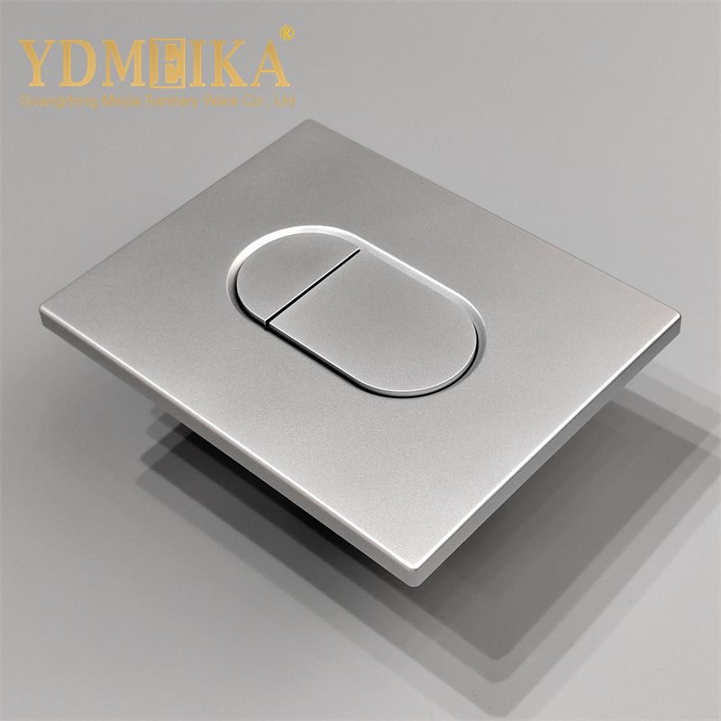 Concealed Cistern Flush Button Paneldual Matte Silver Flush Oval Button Panel