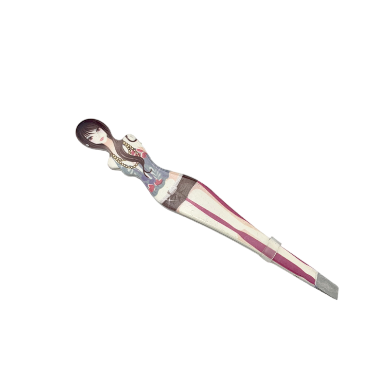 New Variety of Girls Shaped Eyebrow Clip Tweezers Stainless Steel Lady Eyebrow Tweezers