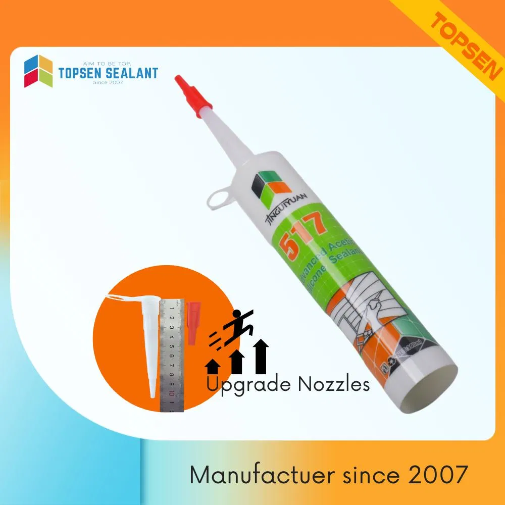 300ml General Purpose Acetic RTV Silicone Sealant for Glass Window