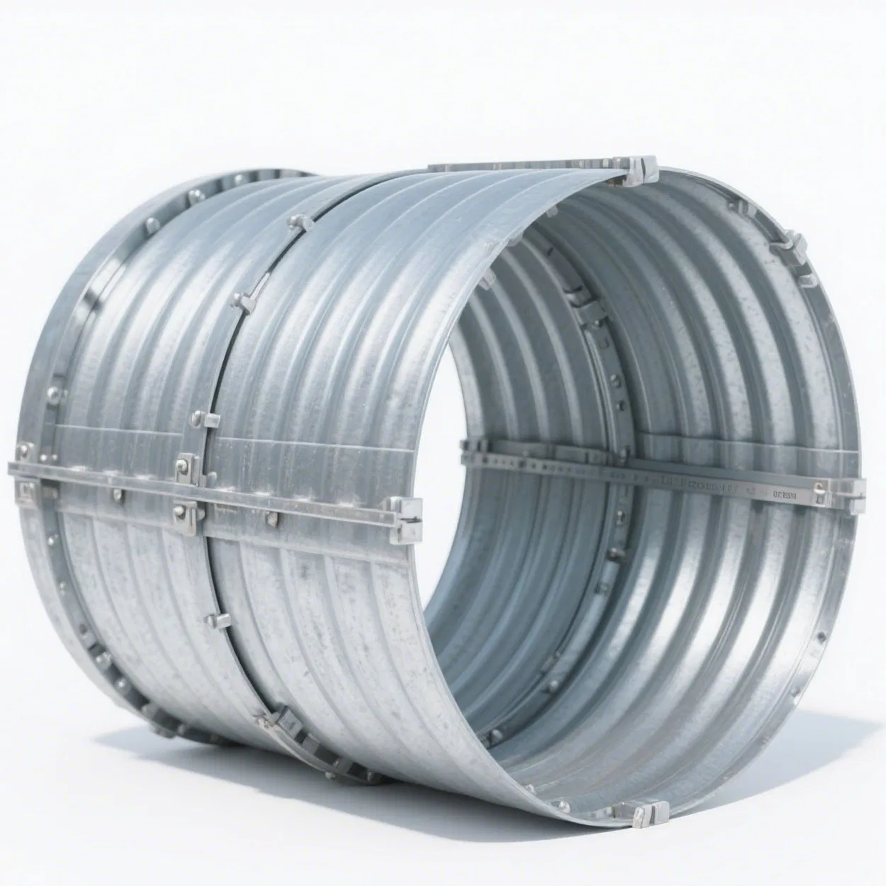 Corrugated Structure Anti-Deformation - Galvanized Steel Culvert, Quick-Installation Pressure-Resistant Corrugated Pipe for Railway Culvert