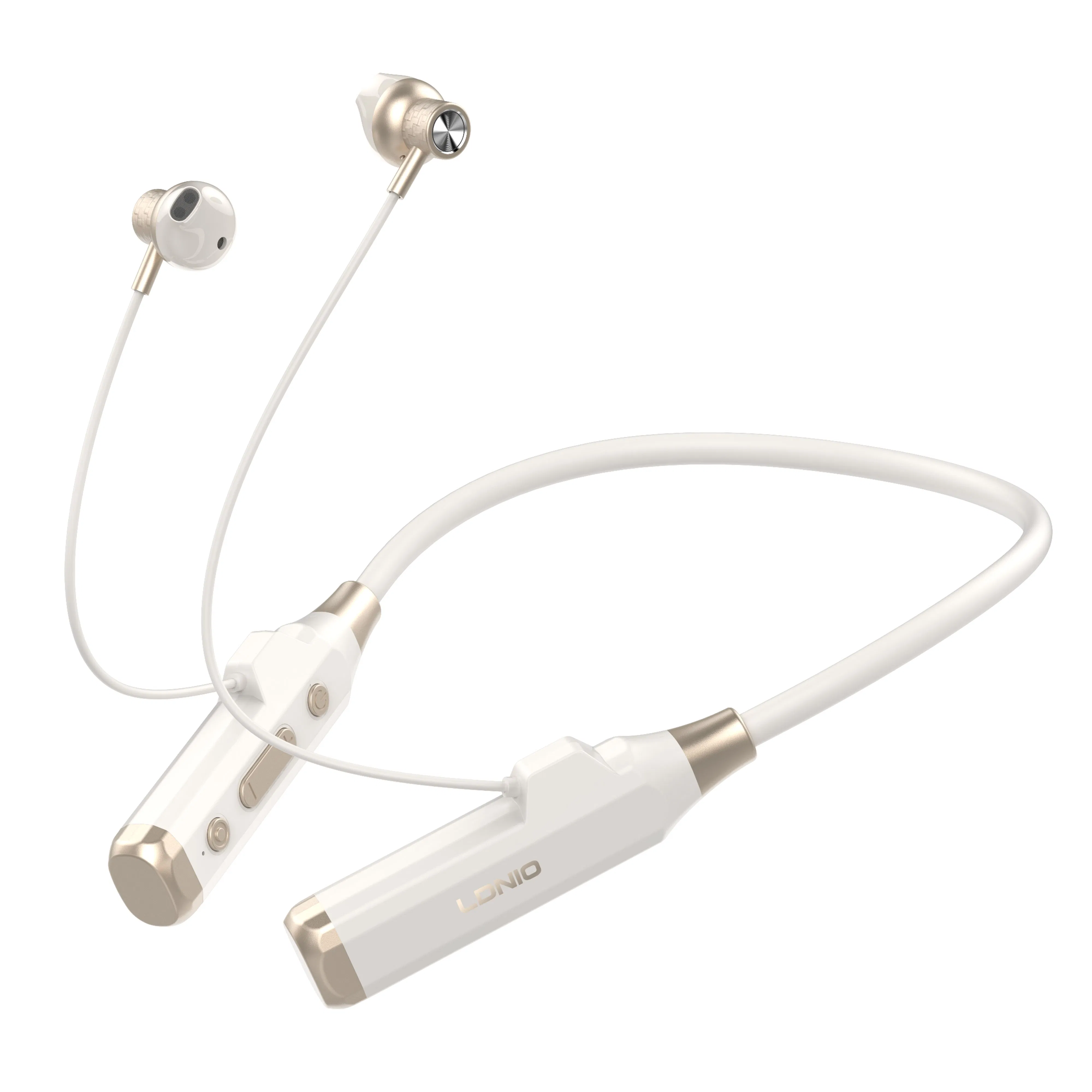 Ldnio N05 Sports Bluetooth Headset 800h of Ultra-Long Battery Life Neckband Headphones Enc Physical Noise Reduction Bluetooth 5.4 HiFi Stereo Business Earphone