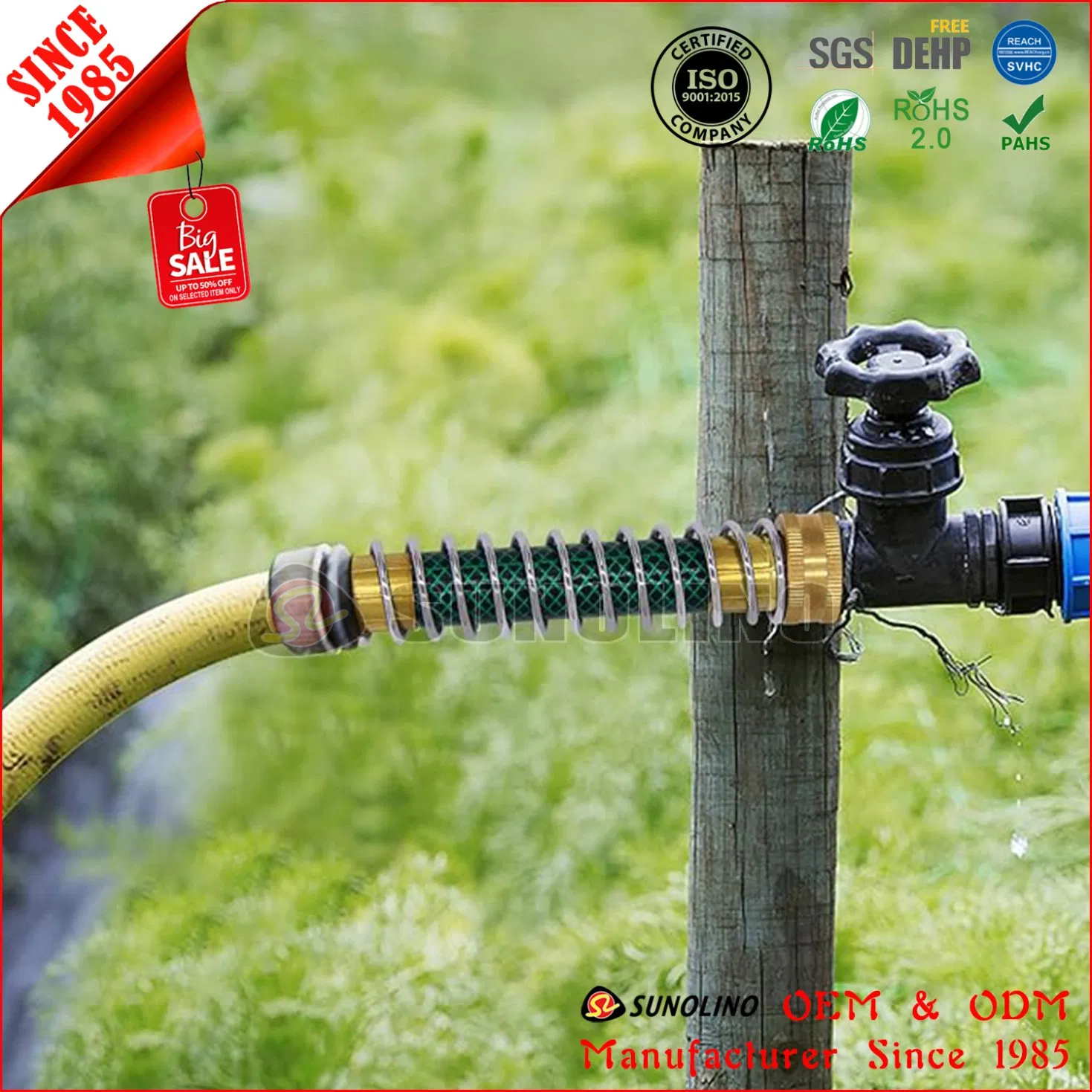 Light Duty Flexible PVC Garden Irrigation Water Braided Hose