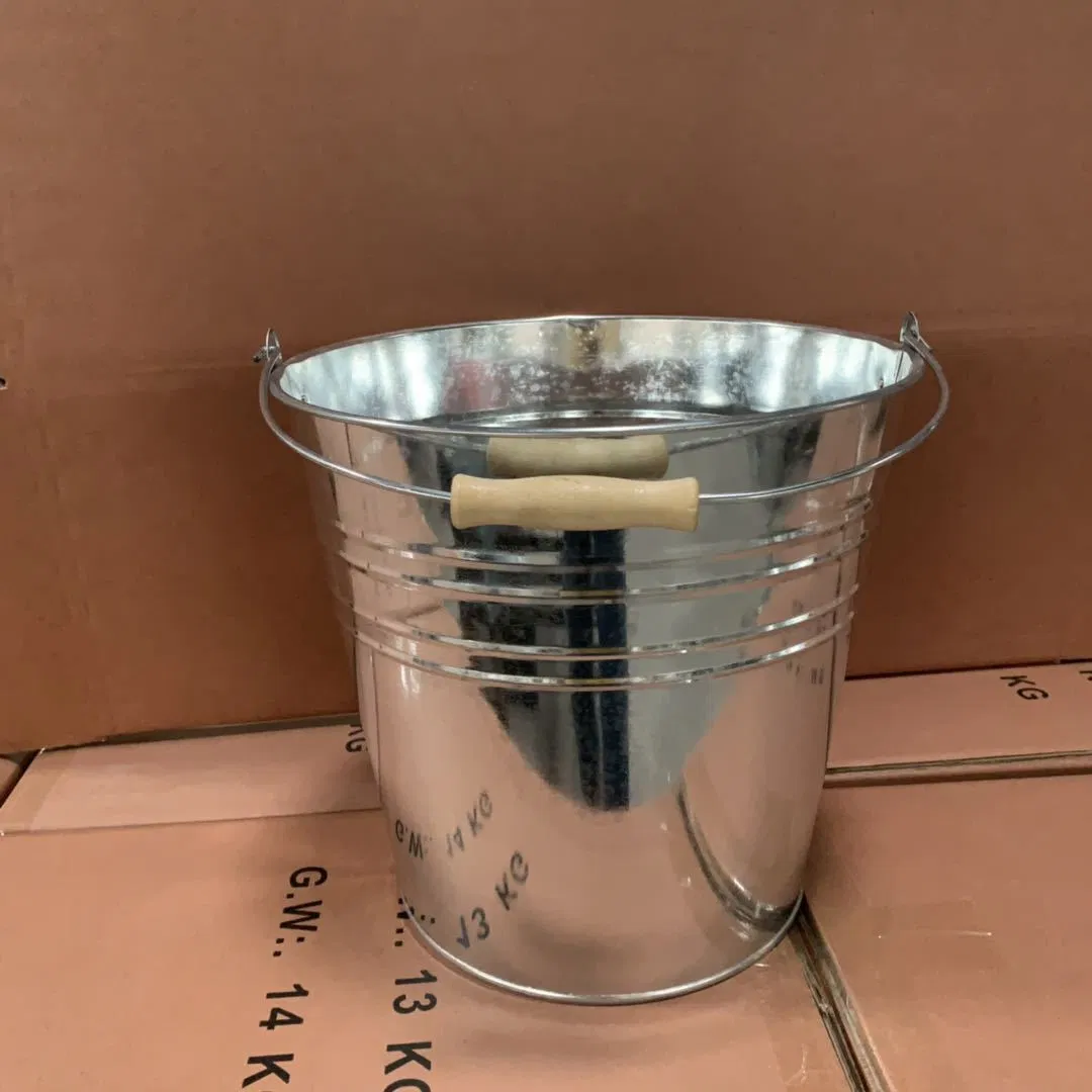 Stainless Steel Bucket with Logo, Stamp Flower Bucket
