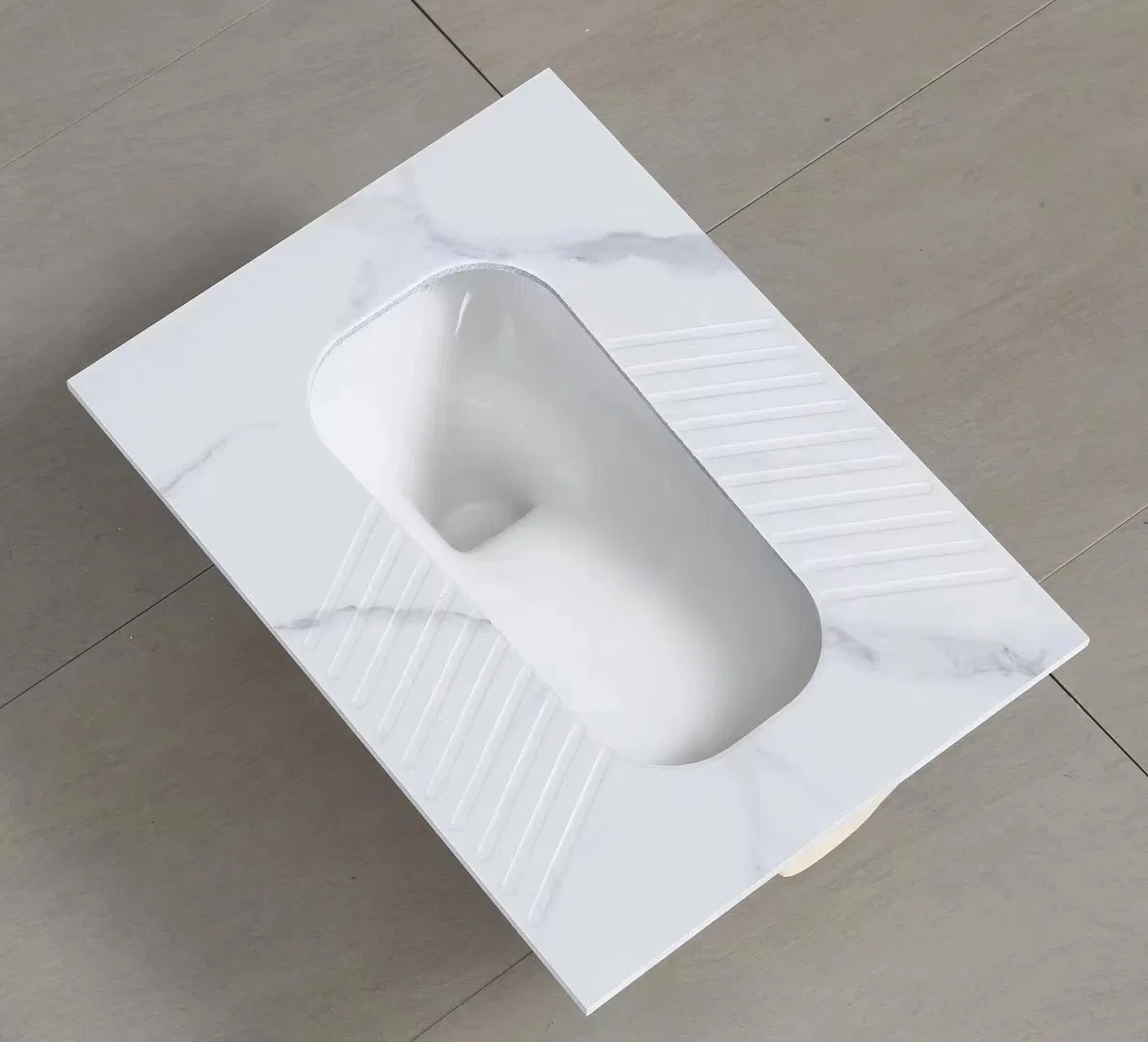 Random Pattern Multi Colors S-Bend Squat Toilet Pan One Piece Wc Pan Rock Slab Squatting Pan