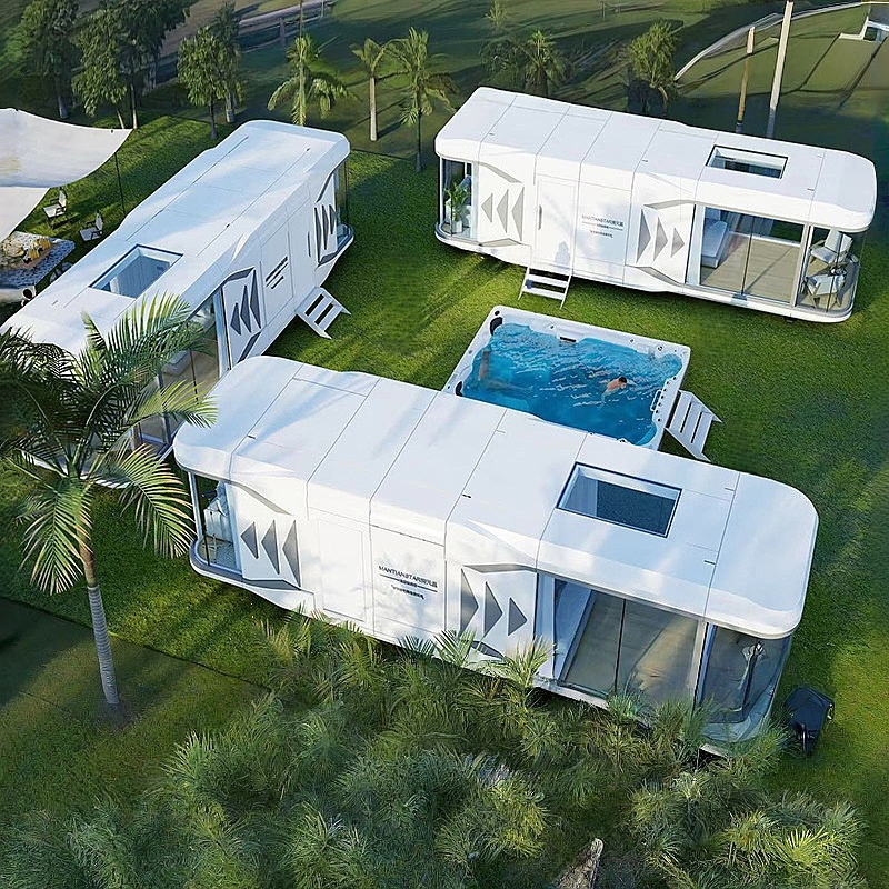 Campsite Mobile Houses Soundproof Capsule Pods with Stargazing Roof Scenic Homestays Large Luxury Capsule Pods Original Capsule Manufacturer