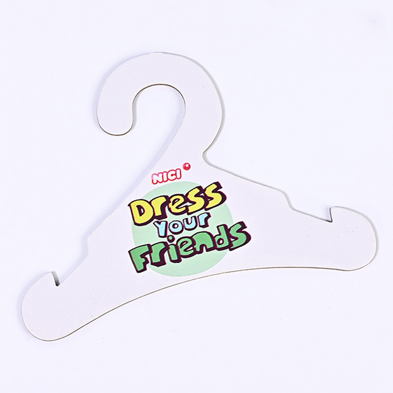 Custom Logo Eco Friendly Recyclable Kraft Paper Cardboard Kids Clothes Paper Hangers