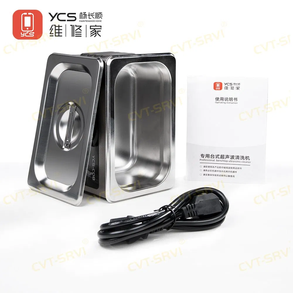 Ycs Custom Digital Ultrasonic Cleaning Machine for Cell Phone Repair Shops and Small Parts Cleaner Pbc