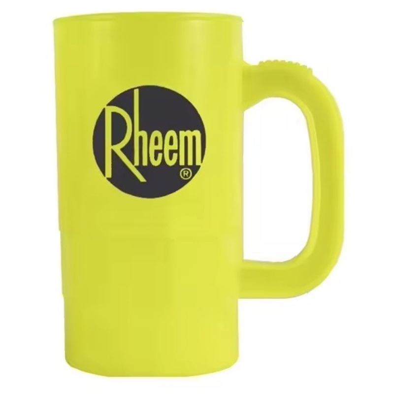 Cheap Custom Logo Plastic Beer Mug with Handle