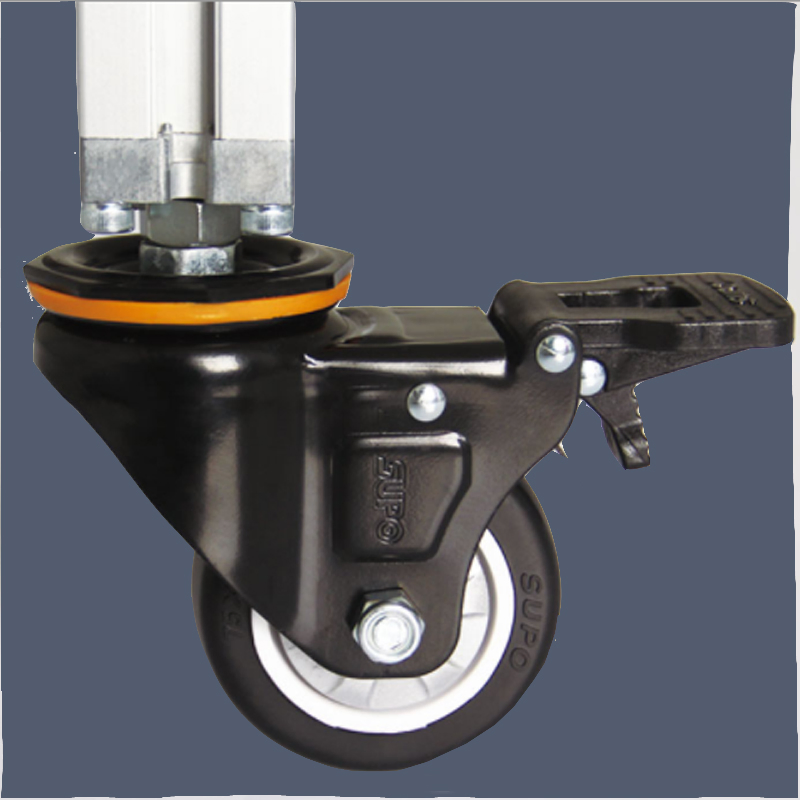 4inch/5inch/6inch Blue Zinc Plated Medium Heavy Duty Industrial Furniture Medical Swivel Castor Scaffolding Designer Heavy Casters Wheels