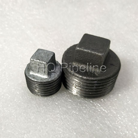 Galvanized & Black Plug Malleable Iron Pipe Fittings
