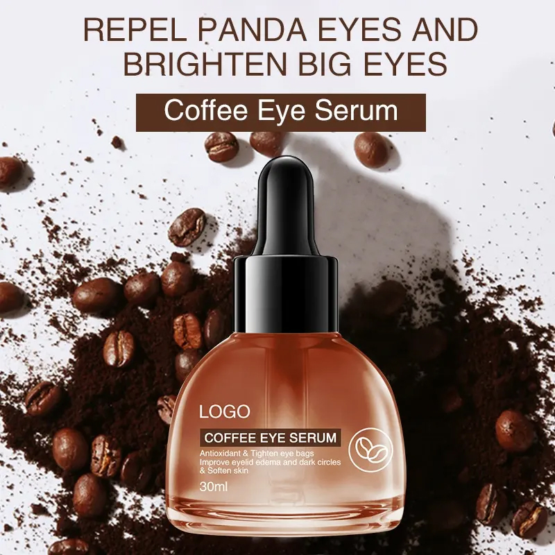 OEM Factory Pure Natural Coffee Anti-Dark Circles and Anti-Aging Eye Serum