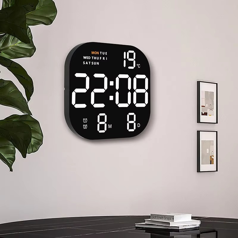 Digital Wall Clock LED Clock for Wall Decoration Home Decoration