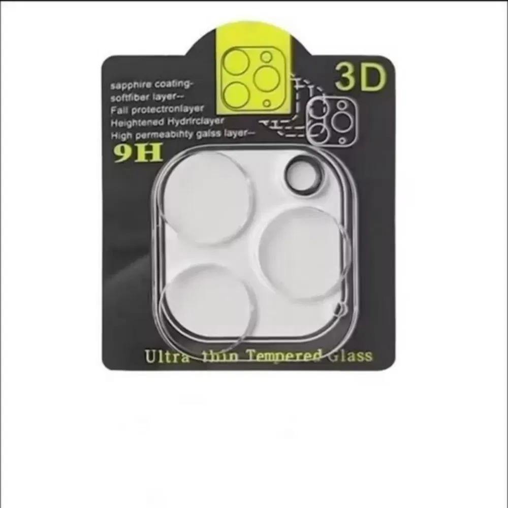 Защитное стекло для камеры iPhone 12-17, металлическое 3D