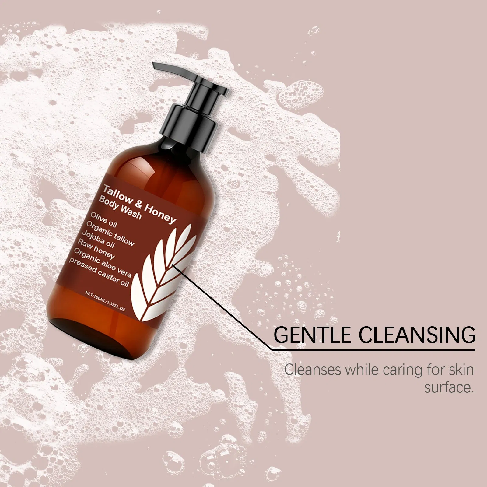 Natural Vitamin Honey Refresh Bath Shower Gel Exfoliating Whitening Skin Hydrating Refresh Body Wash Care