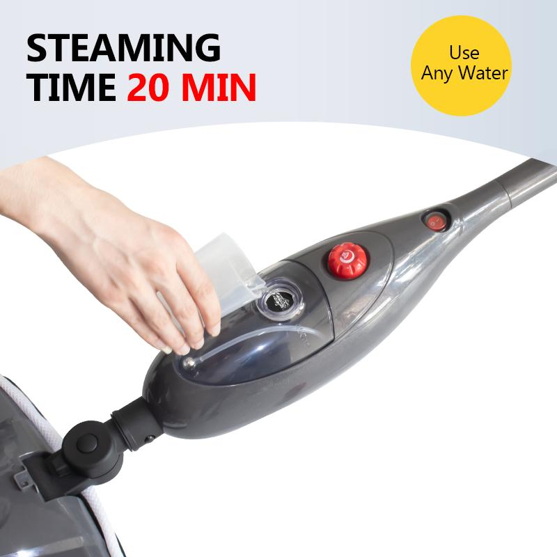 Popular 1300W 400ml Home Steam Mop Cleaner 10 in 1 Electric Mop High Pressure Steam Cleaner Machine Floor Care